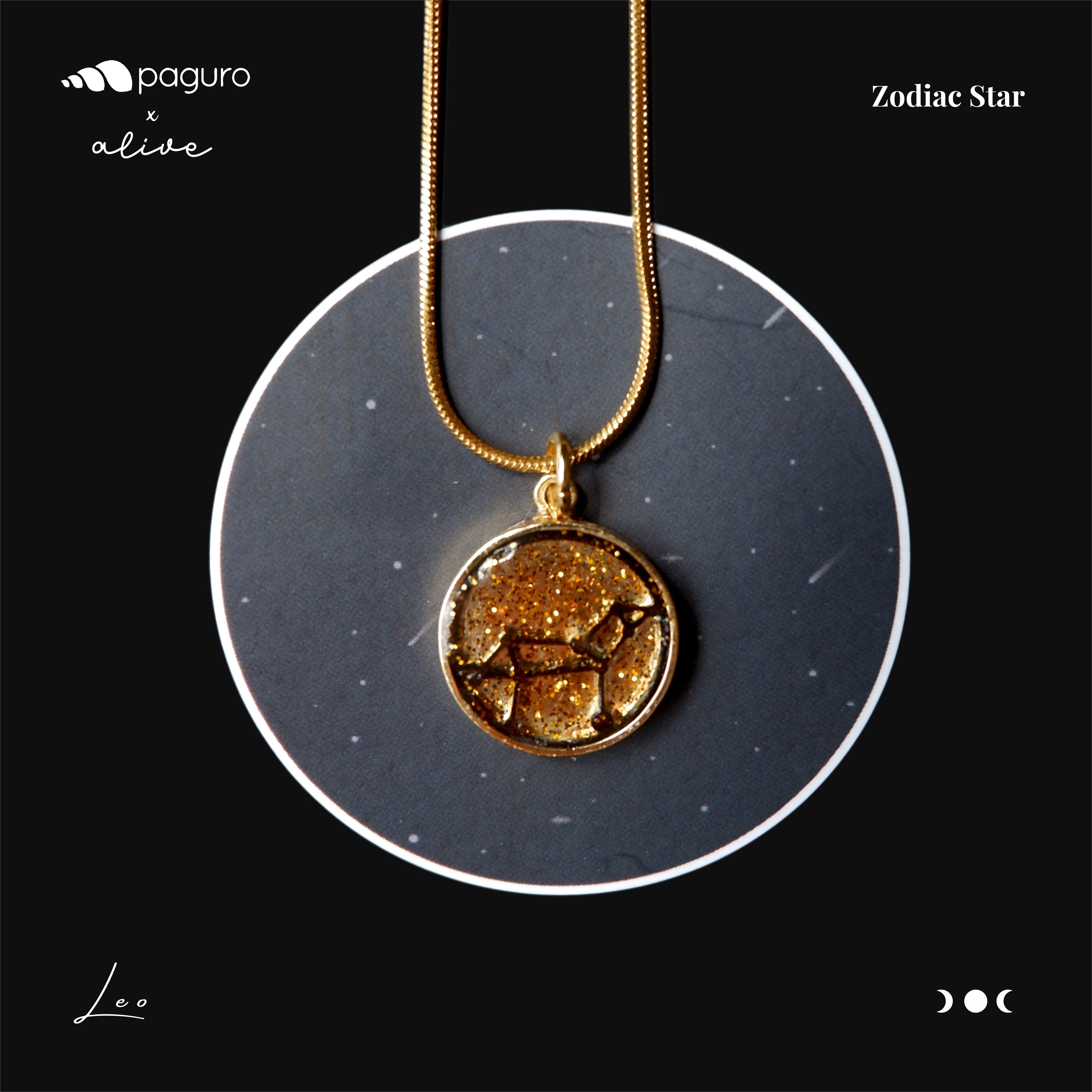 Leo Zodiac Sign Sustainable Necklace