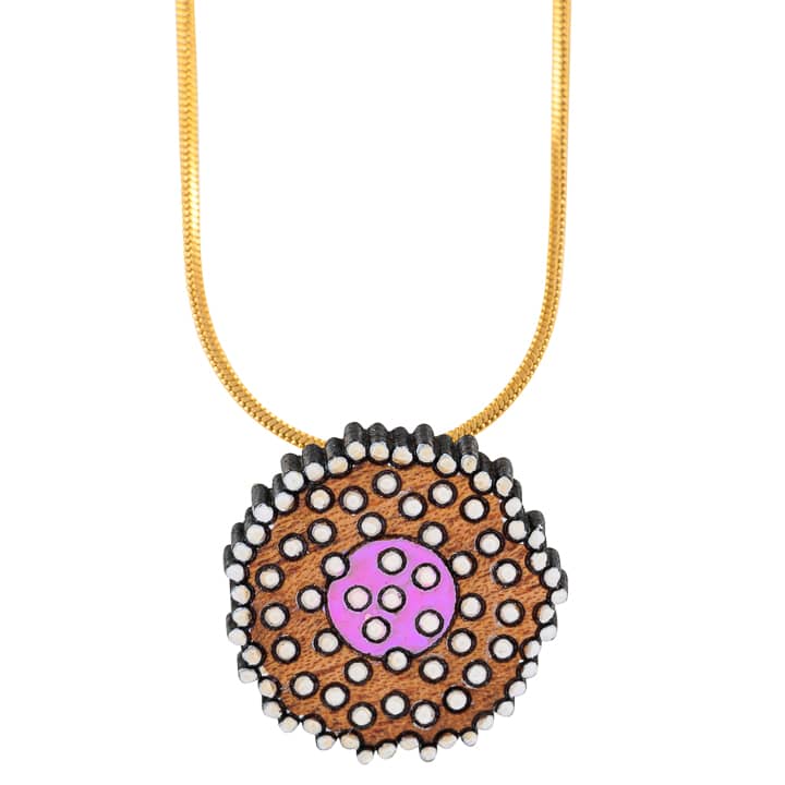 Mimosa Eco-Friendly Reclaimed Wood Necklace