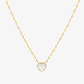 Moonstone heart necklace