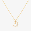 Moon star necklace